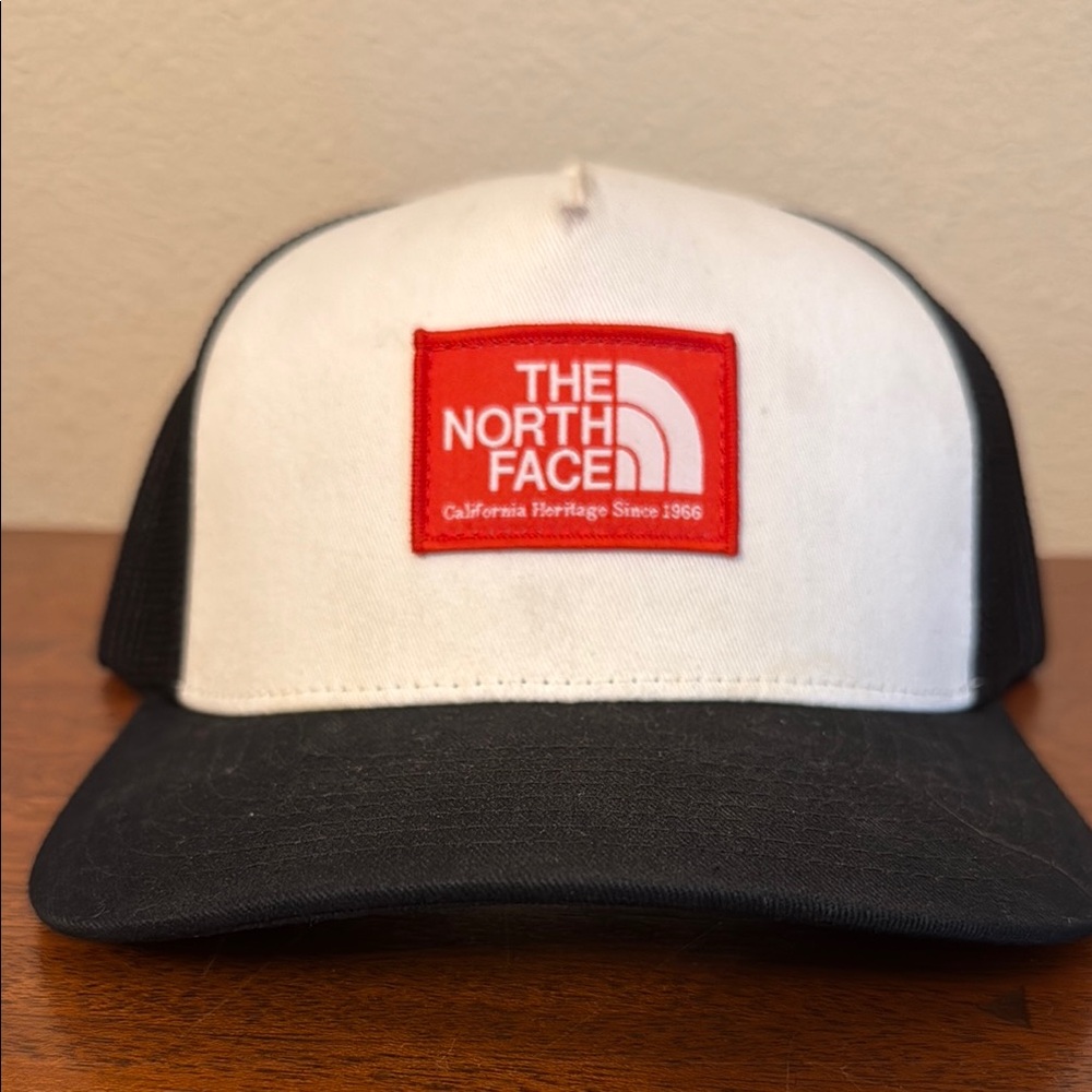 The North Face White and Black Trucker Hat
